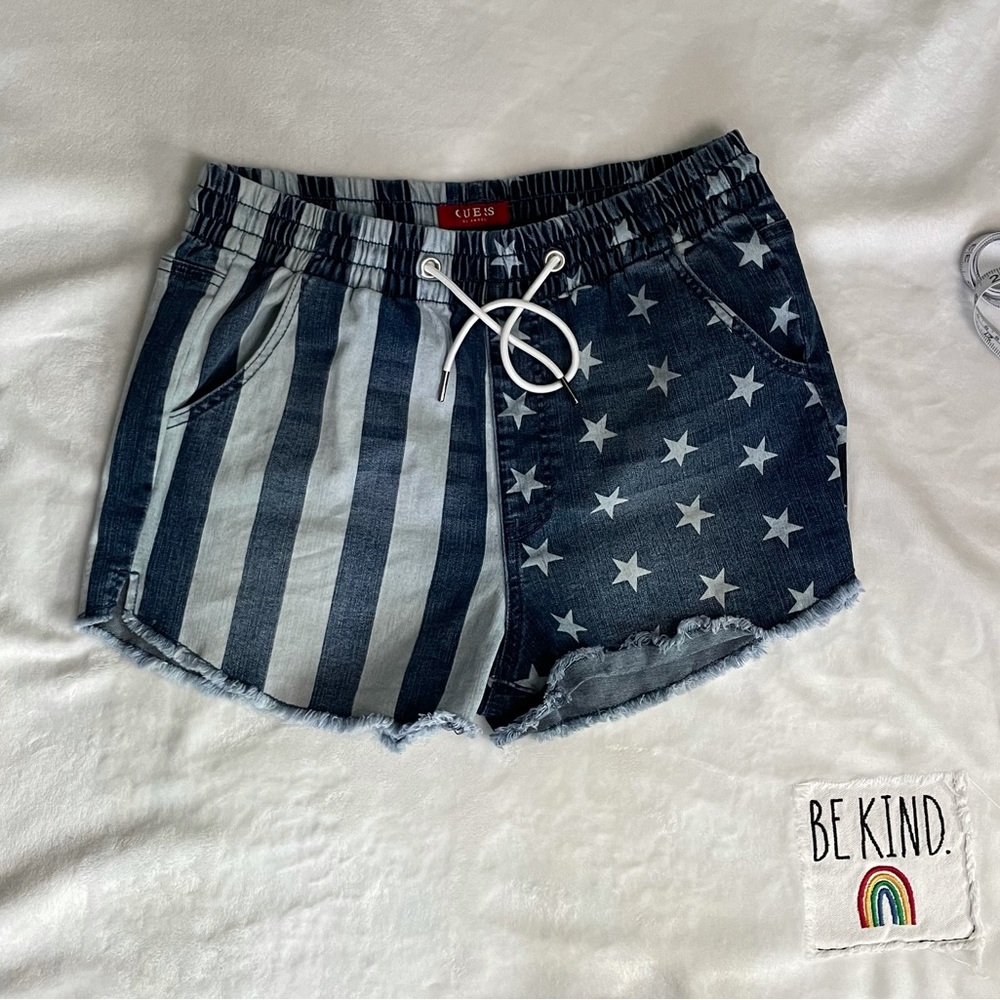 Guess Patriotic Jean Shorts (L)